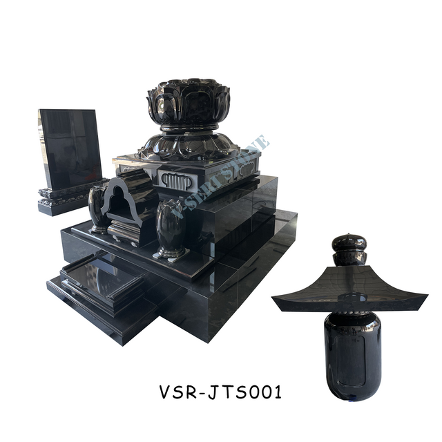 Beautifully Crafted Japanese Black Granite Headstones Gravestone for Lasting Memories