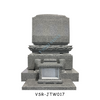 Traditional Lotus Design Monuments Stand up Headstones in Grey Granite