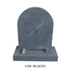 Simple Small Upright Cemetery Headstones in G654 Grey Granite