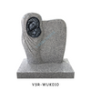 Modern Carved Holy Mary and Baby Jesus Grave Memorial Markers Headstones in White Black Granite