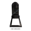 Russian Style Simple Design Polished Granite Upright Headstones in India Black