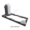 Germany Style Two-Color Spliced Granite Tombstone Headstones with Heart Shape
