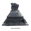 Classical Design Single Green Granite Headstone Monument for Memorials
