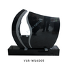 Hollowed Upright Granite Tombstone Monuments in India Black