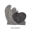 Bahamas Blue Granite Children Tombstone with Angel Holding Heart for Graves