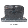 Simple Design Highly Polished Granite Tombstone in Emerald Pearl 