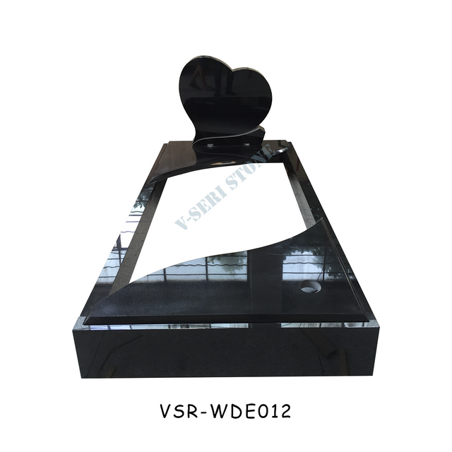 Highly Polishing Heart Design Monument Memorials for Eternal Love 