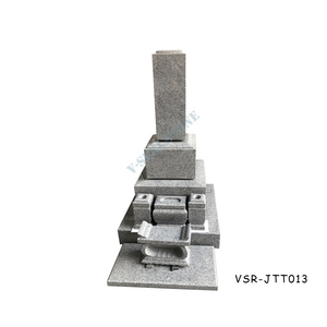 Simple and High Quality Japanese Granite Monuments Grey Tombstones