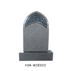 Floral Rose Designs Grey Granite Funeral Monument for Meaningful Memories