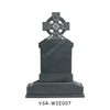 Timeless Cross Carved Granite Headstone for Cherished Memories