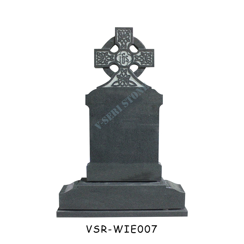 Timeless Cross Carved Granite Headstone for Cherished Memories