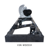 Popular Design Angel Tombstone Heart Shaped Headstones Monuments in Black Galaxy