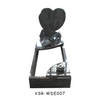 Good Quality Himalaya Blue Granite Headstone Heart Shape Memorials