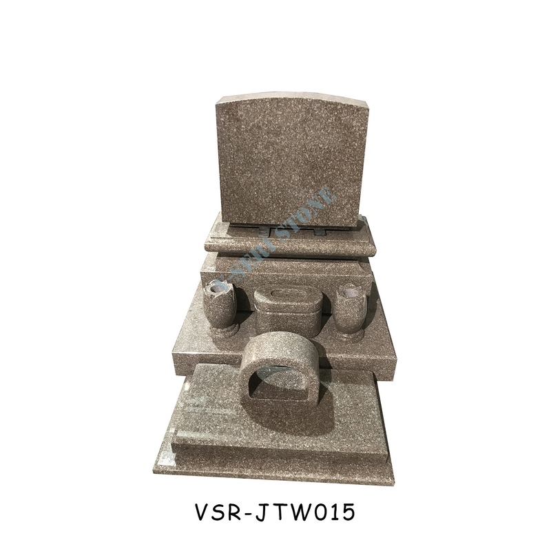 Smooth-Finished Grave Headstones Monuments in G667 Red Granite