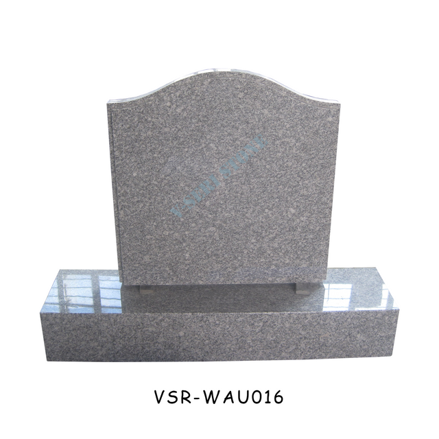 Cheap China Granite Stone Tombstone Gray Small Upright Headstone