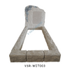 Exquisite G606 Granite Stones Cremation Memorial Headstones with Natural Surface for Honoring Loved Ones