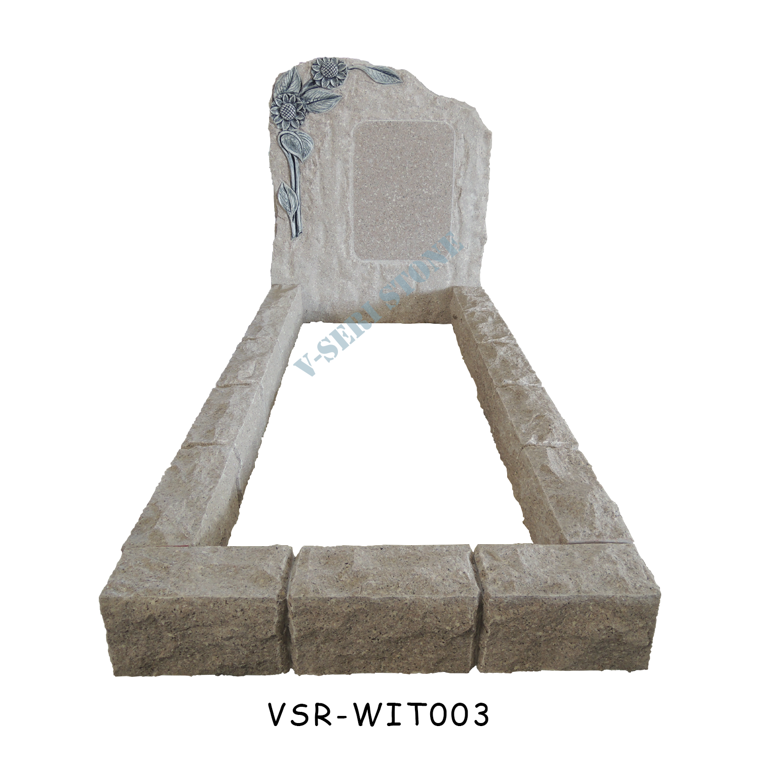 Exquisite G606 Granite Stones Cremation Memorial Headstones with Natural Surface for Honoring Loved Ones