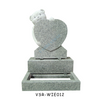 Children Granite Headstone Monument with a Bear and Heart Symbols