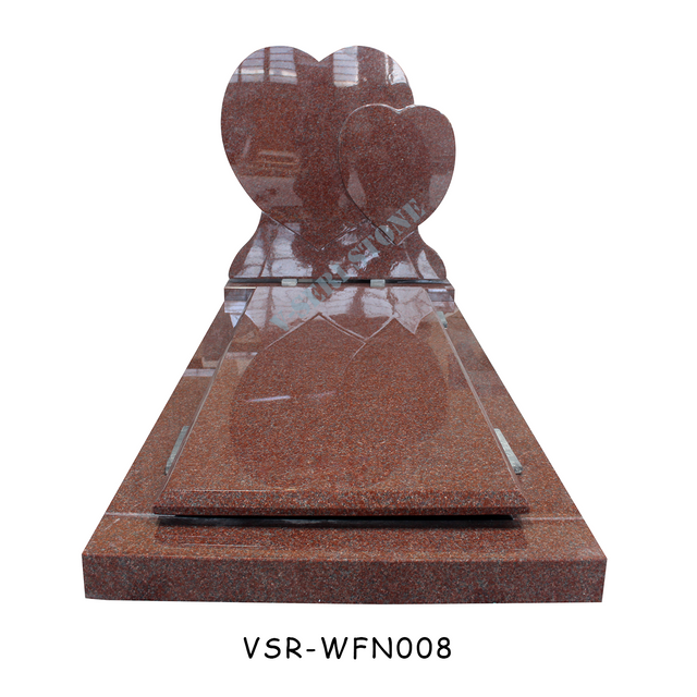 Stunning Double Hearts Design Granite Monument for Eternal Remembrance