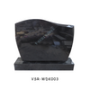 Denmark Style India Black Granite Cemetery Headstones Polished