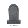China Granite Headstone with Beautiful Flower Carvings