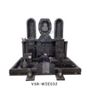 Green Granite Monument with Highly Detailed Carvings for a Graceful Memory