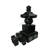 Ancient Lower Lotus Five-tiered Pagoda Tombstone in Black