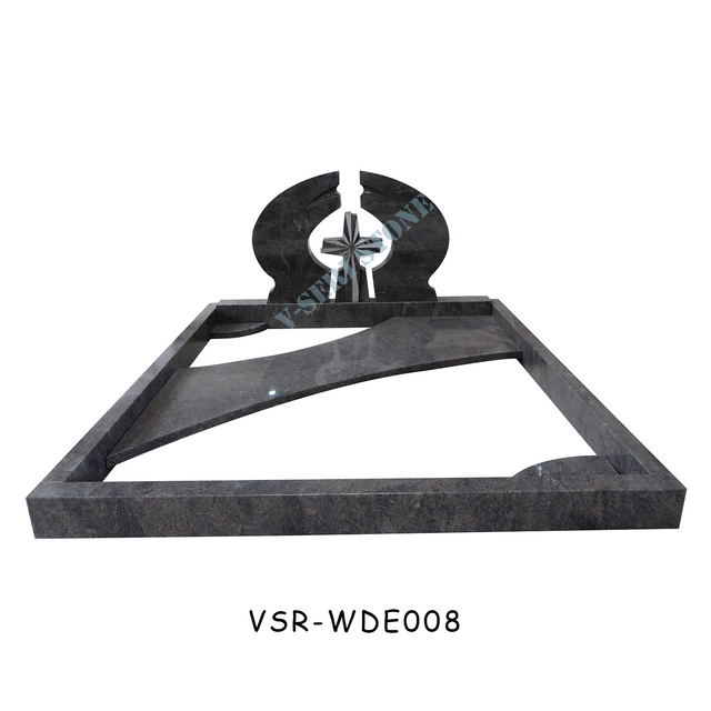 Unique Design Cross Craving Monuments European Tombstone for Graveyard