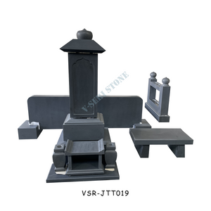 New Japanese Honed TBK Black Granite Tombstones and Monuments for Graves