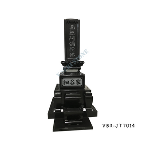 Wear-Resisting India Black Granite Graveyard Tombstone Headstone in MU