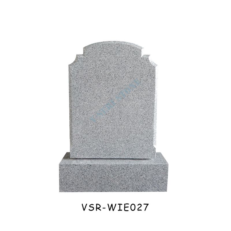 China G603 Light Grey Granite Tombstone with Standard Size