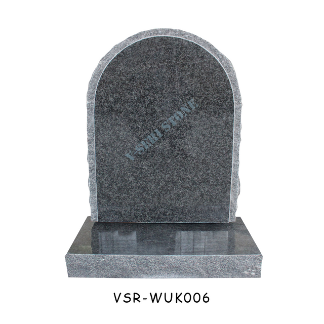 Classic UK Style Granite Headstones in Impala Black for Graves