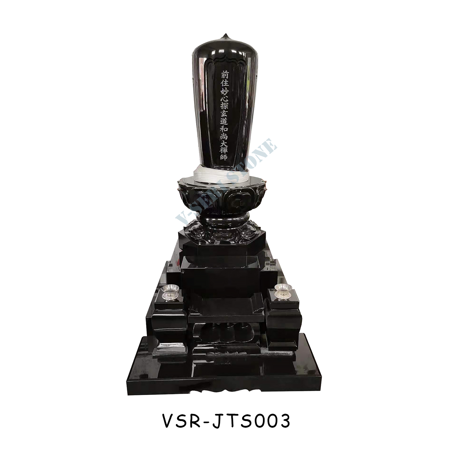 Premium Quality India Black Granite Tombstones for Japanese Tradition