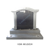 China G654 and G601 Granite Black Grey Memorial with Pillars Design