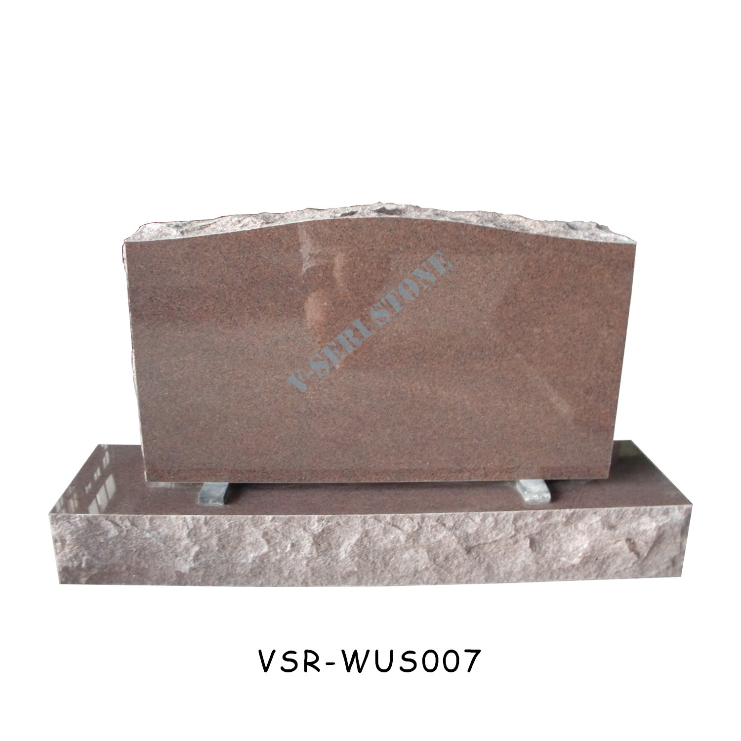 Small Upright Granite Monuments Headstone in India Red