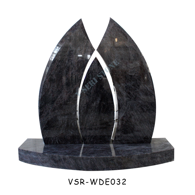  European Granite Blue Headstone Tombstone Small Gravestone