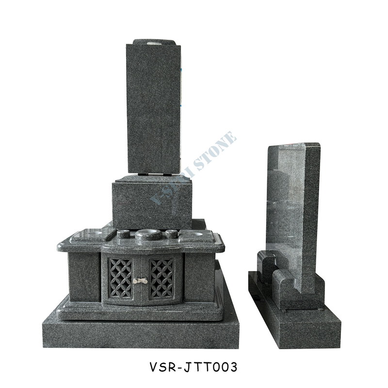 Advanced Grey Color Granite Monuments Tombstone in Indian Granite BAN