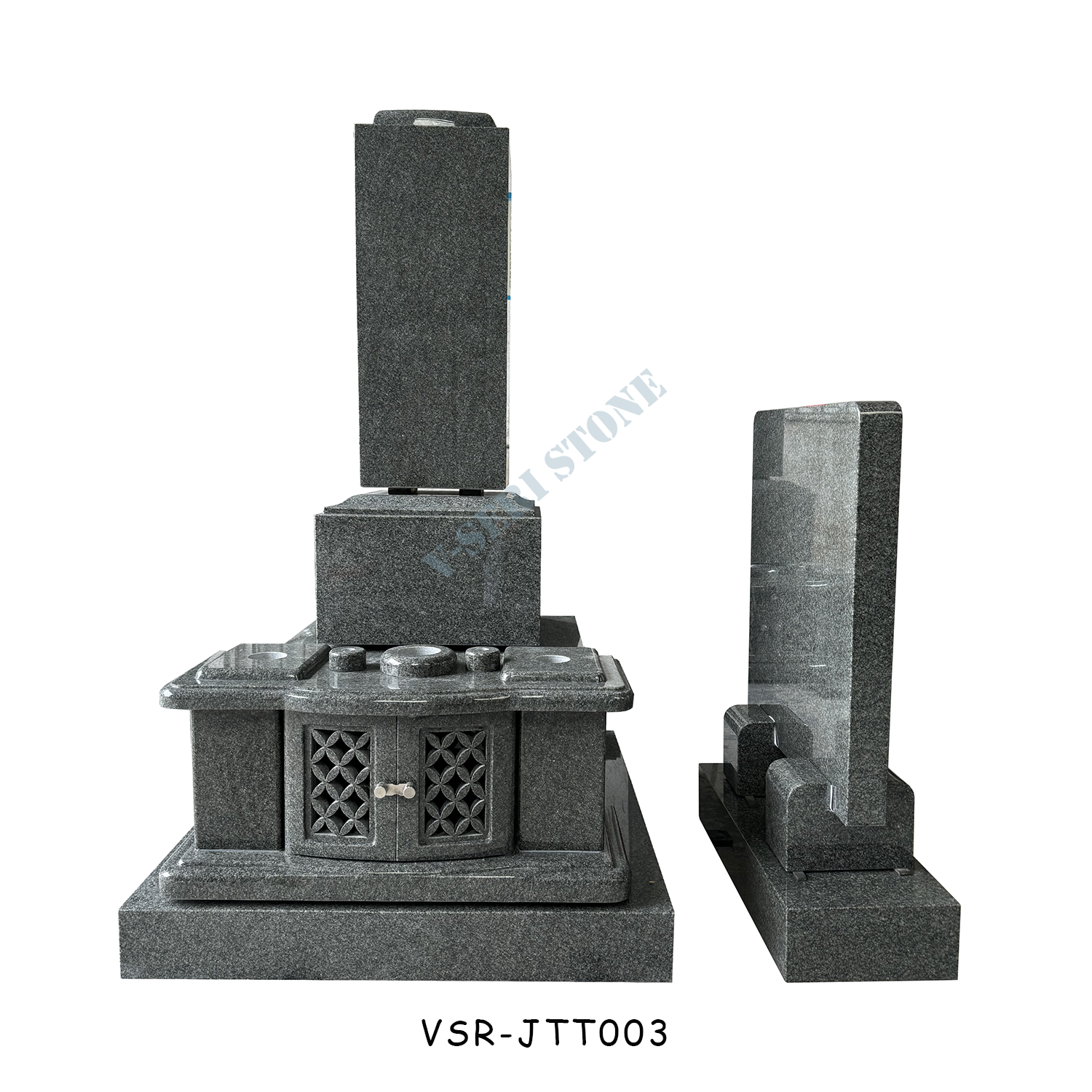 Advanced Grey Color Granite Monuments Tombstone in Indian Granite BAN