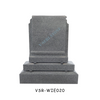 China G654 Granite Tombstone with Book Shape Gravestone