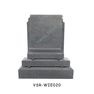 China G654 Granite Tombstone with Book Shape Gravestone