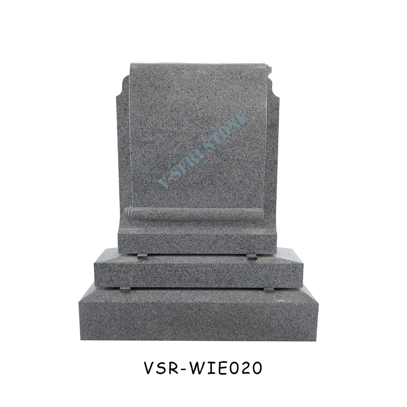 China G654 Granite Tombstone with Book Shape Gravestone