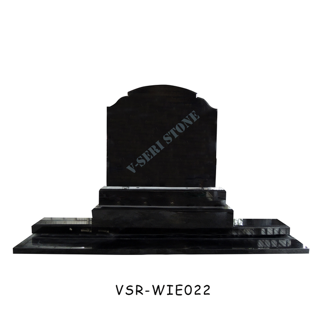 Timeless India Black Granite Memorial with Simple Design