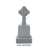 Cross Sculpture Upright Tombstones And Monuments in Grey Granite G603 