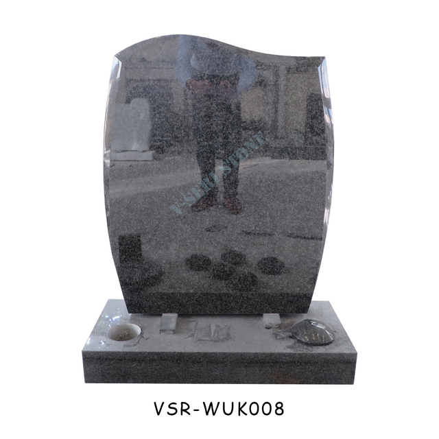 Simple Highly Polished Upright Grave Markers Headstones for UK Market