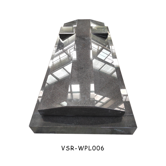 High Quality Black Granite Stone in Ground Headstones for Garden