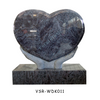 Blue Granite Carving Hands Holding Heart Design Granite Monuments