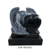 Hot Selling Black Granite Angel Headstone Tombstone Cemetery
